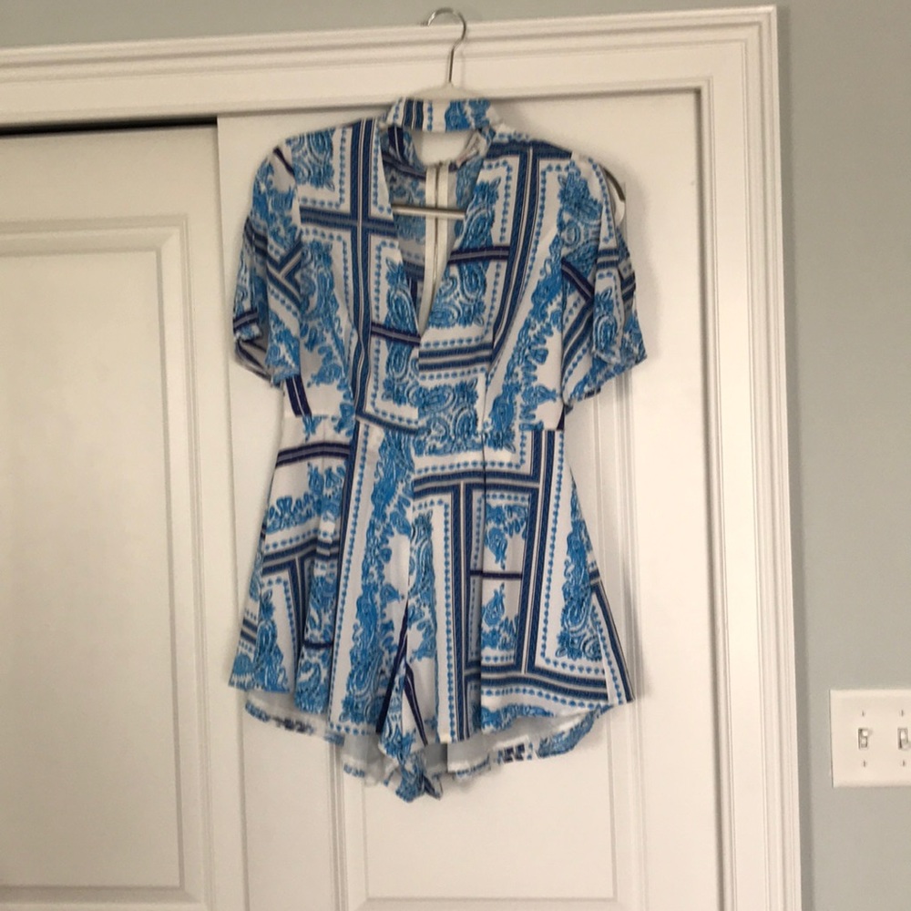 Red dress boutique romper